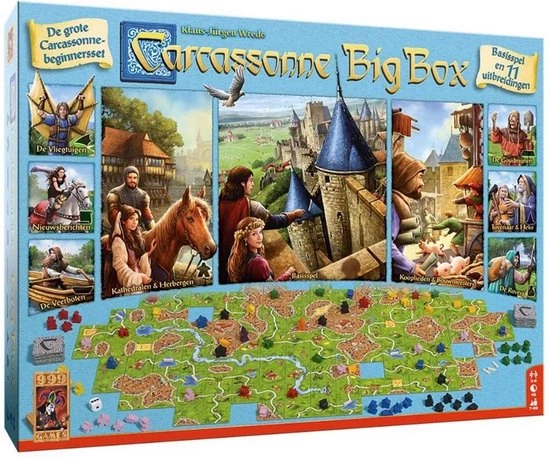 Merkloos Spellenbundel - 2 Stuks - Machiavelli & Carcassonne Big Box 3 4 Merkloos Spellenbundel - 2 Stuks - Machiavelli & Carcassonne Big Box 3 - Afbeelding 4