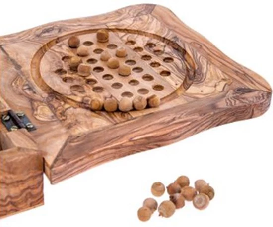 Olijfolie & Honing Schaakbord Olijfhout Set Domino-dammen 22x22x7 8 Olijfolie & Honing Schaakbord Olijfhout Set Domino-dammen 22x22x7 - Afbeelding 8