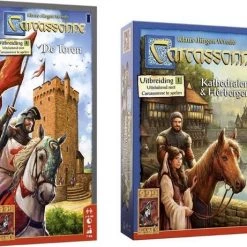 999 Games Uitbreidingsbundel - 2 Stuks - Carcassonne De Toren & Kathedralen En Herbergen