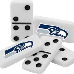 Masterpieces Dominoes Double 6 Set Seattle Seahawks American Football -bordspellen Winkel 550x482 5