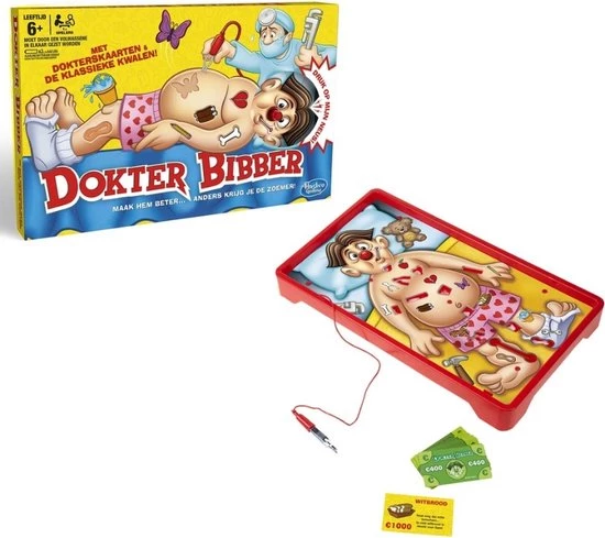 Hasbro Spellenbundel - 2 Stuks - Dokter Bibber & Monopoly Efteling 4 Hasbro Spellenbundel - 2 Stuks - Dokter Bibber & Monopoly Efteling - Afbeelding 4
