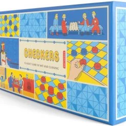 Kikkerland Damspel - Retro Print - 30x30cm -bordspellen Winkel 550x489 5