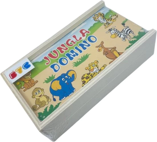 Merkloos Domino Puzzel - Bordspellen - Speelgoed - Houten Onderdelen - Dierlijke Figuren - Spellen Voor Meisjes 1 Merkloos Domino Puzzel - Bordspellen - Speelgoed - Houten Onderdelen - Dierlijke Figuren - Spellen Voor Meisjes
