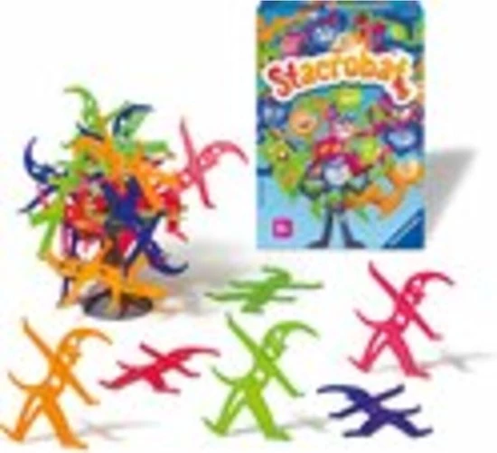 Ravensburger Classics Stacrobats Stapelmannetjes - Bordspel 2 Ravensburger Classics Stacrobats Stapelmannetjes - Bordspel - Afbeelding 2