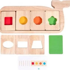 Little May Baby&Kind Whooden Whale | Houten Speelgoed | Spelletje | Ontwikkeling | Cadeau