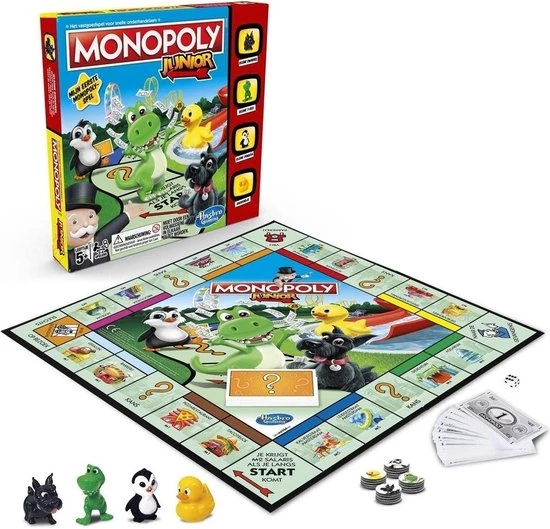 Hasbro Spellenbundel - 3 Stuks - Wie Is Het & Monopoly Junior & Stef Stuntpiloot 8 Hasbro Spellenbundel - 3 Stuks - Wie Is Het & Monopoly Junior & Stef Stuntpiloot - Afbeelding 8