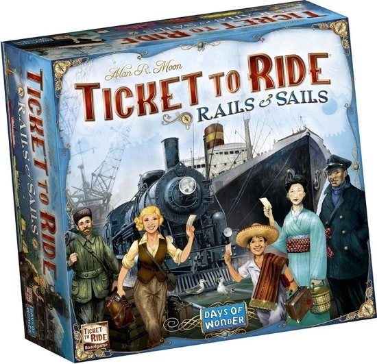Days Of Wonder Spellenbundel - Ticket To Ride - 3 Stuks - Basisspellen Rails And Sails En Europa & Uitbreiding Amsterdam 2 Days Of Wonder Spellenbundel - Ticket To Ride - 3 Stuks - Basisspellen Rails And Sails En Europa & Uitbreiding Amsterdam - Afbeelding 2