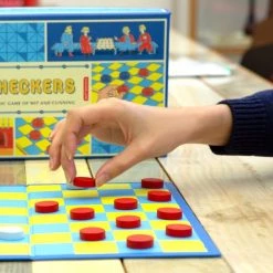 Kikkerland Damspel - Retro Print - 30x30cm -bordspellen Winkel 550x550 152