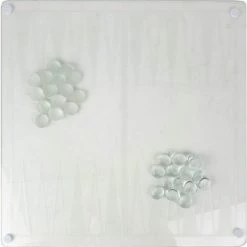 Oneiro S Luxe Glazen Spellenset (3-in-1) - Schaken, Backgammon, Checkers - Zomer Reizen Vliegtuig Spelletjes Spellen Reisspellen