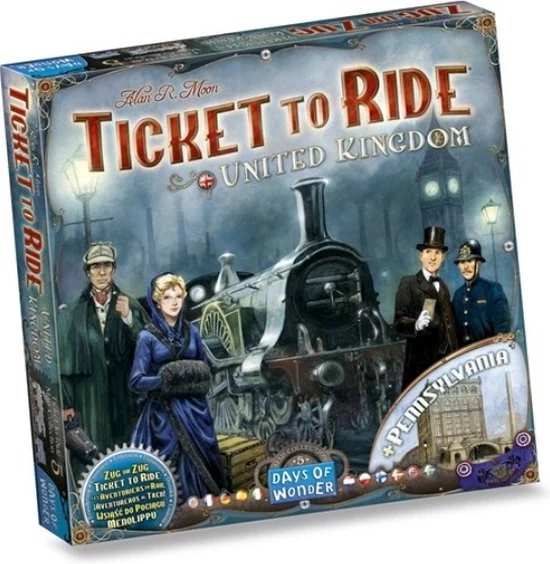 Days Of Wonder Spellenbundel - Ticket To Ride - 3 Stuks - Basisspellen Rails And Sails En Europa & Uitbreiding UK + Pennsylvania 8 Days Of Wonder Spellenbundel - Ticket To Ride - 3 Stuks - Basisspellen Rails And Sails En Europa & Uitbreiding UK + Pennsylvania - Afbeelding 8