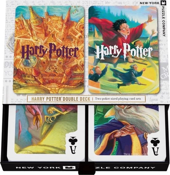 The New York Puzzle Company New York Puzzle Company Harry Potter Double Deck Kaartspel Reizen/avontuur 2 The New York Puzzle Company New York Puzzle Company Harry Potter Double Deck Kaartspel Reizen/avontuur - Afbeelding 2