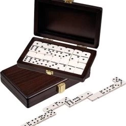 Philos Domino Dubbel 6 Walnoten Box 20x12,5cm