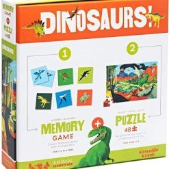 Crocodile Creek Memory En Puzzel Dinosaurussen -bordspellen Winkel 550x603