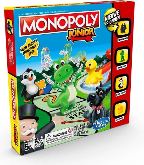 Hasbro Spellenbundel - 3 Stuks - Wie Is Het & Monopoly Junior & Stef Stuntpiloot 6 Hasbro Spellenbundel - 3 Stuks - Wie Is Het & Monopoly Junior & Stef Stuntpiloot - Afbeelding 6