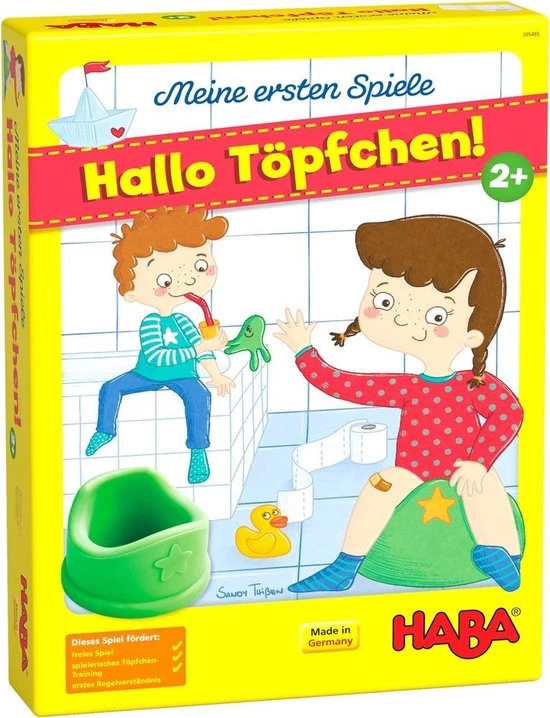 Haba Leerspel Op Het Potje Junior Karton/siliconen 7-delig (de) 1 Haba Leerspel Op Het Potje Junior Karton/siliconen 7-delig (de)