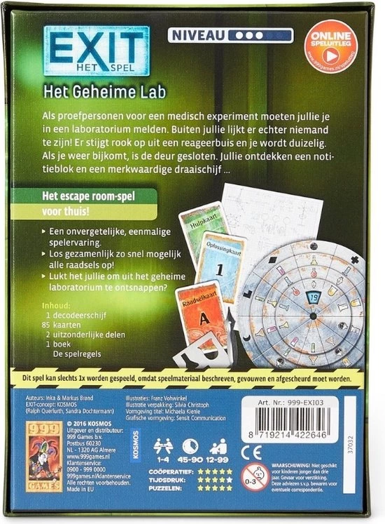 999 Games Spellenbundel - 2 Stuks - Exit - Het Geheime Lab & Evacuatie Van De Noordpool 3 999 Games Spellenbundel - 2 Stuks - Exit - Het Geheime Lab & Evacuatie Van De Noordpool - Afbeelding 3