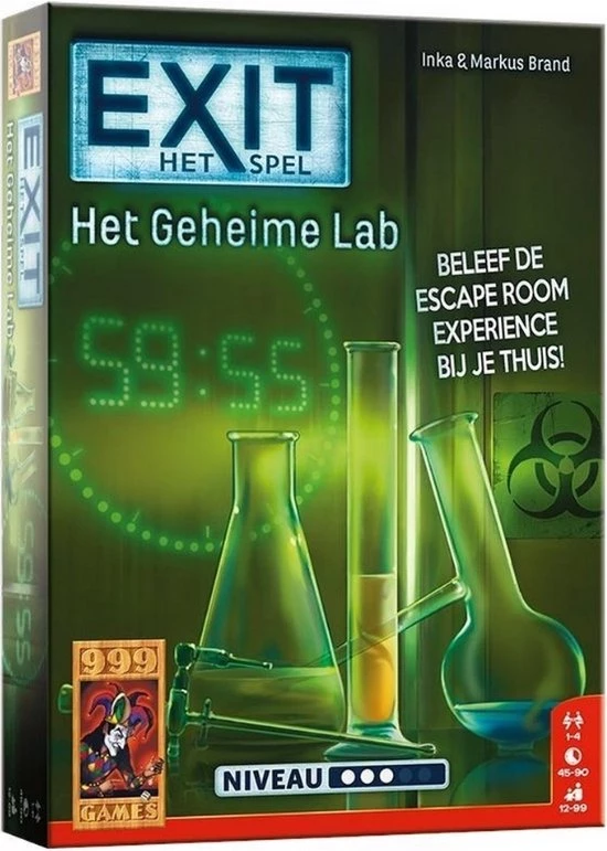 999 Games Spellenbundel - 2 Stuks - Exit - Het Geheime Lab & Het Verschrikkelijke Spookhuis 2 999 Games Spellenbundel - 2 Stuks - Exit - Het Geheime Lab & Het Verschrikkelijke Spookhuis - Afbeelding 2