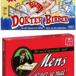 Hasbro Spellenbundel - 2 Stuks - Dokter Bibber & Mens Erger Je Niet